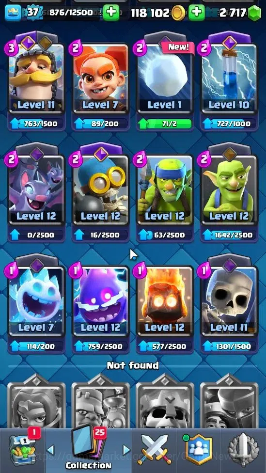 Clash Royale Accounts Lv 37|Trophy 7530|Limited Skin|KTL 12|4 Hero 12 EV image 10