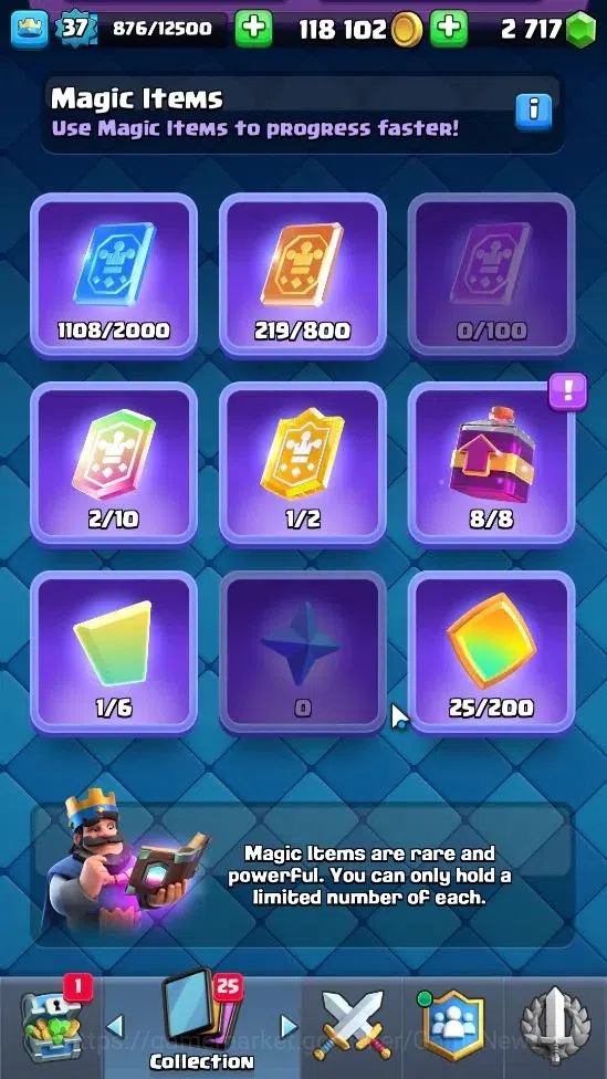 Clash Royale Accounts Lv 37|Trophy 7530|Limited Skin|KTL 12|4 Hero 12 EV image 12