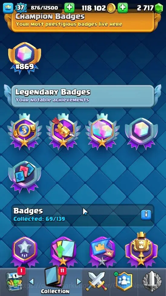 Clash Royale Accounts Lv 37|Trophy 7530|Limited Skin|KTL 12|4 Hero 12 EV image 16