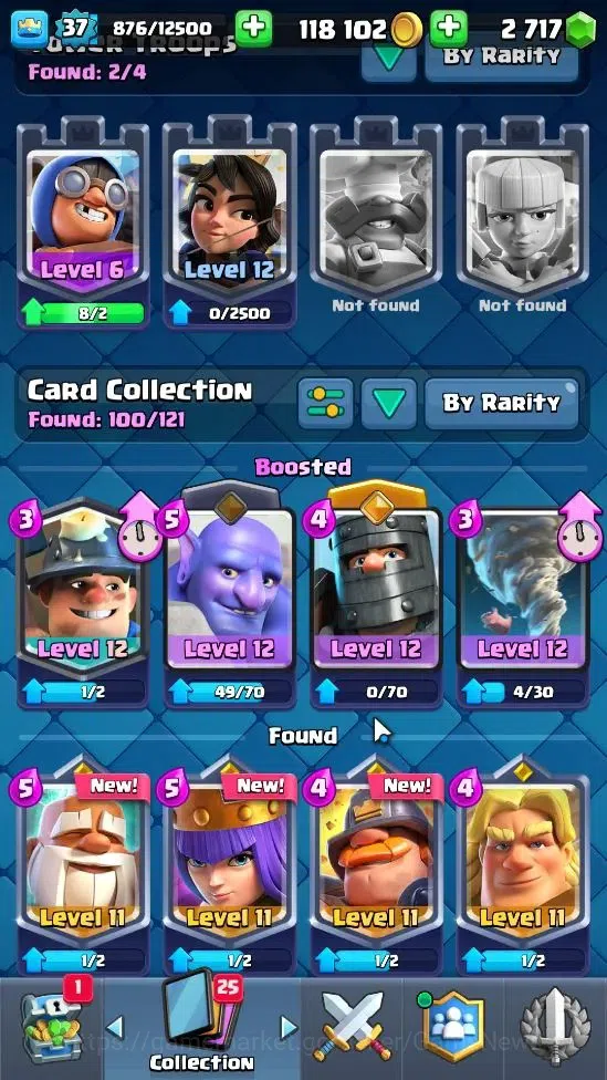 Clash Royale Accounts Lv 37|Trophy 7530|Limited Skin|KTL 12|4 Hero 12 EV image 4