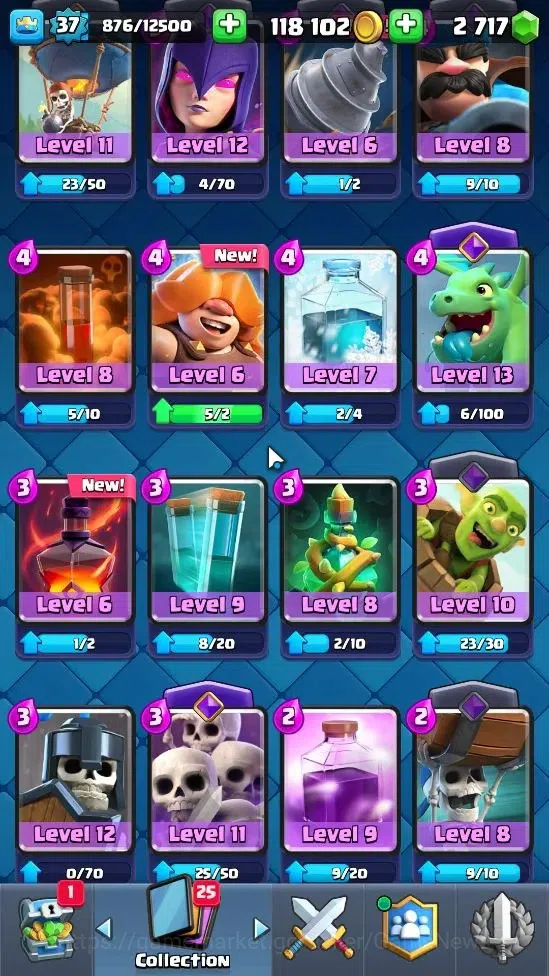 Clash Royale Accounts Lv 37|Trophy 7530|Limited Skin|KTL 12|4 Hero 12 EV image 6