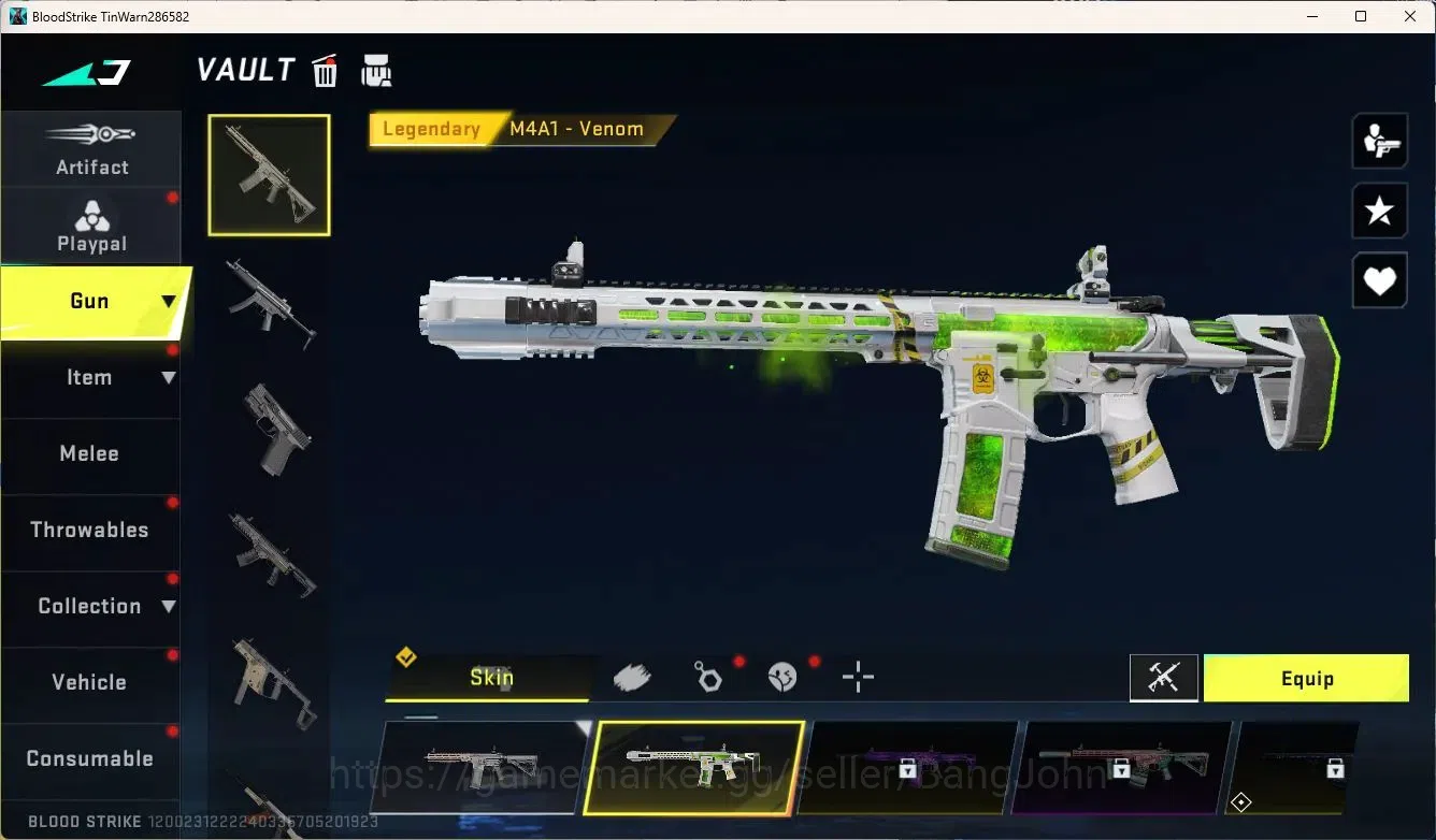 Blood Strike Accounts ASIA | 3 Ultra Gun options: AR97,Origin-12,MP7 | U image 4