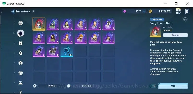 Solo Leveling: ARISE Accounts Lv 61|1,4M Pwr|Fire,Dark,LightTeam|24 SSR|Lennart+ image 15