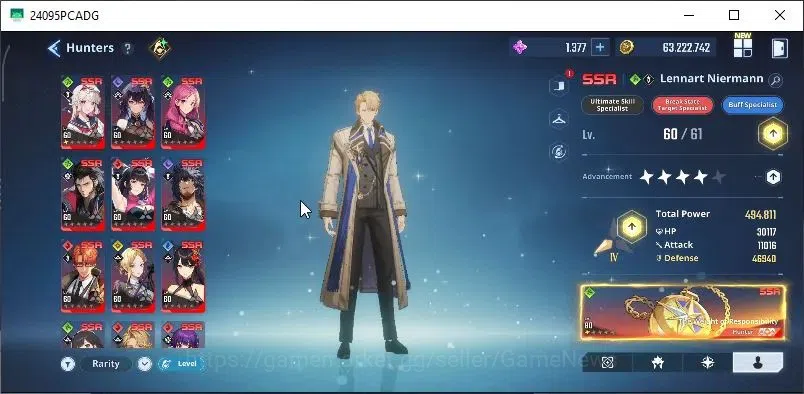 Solo Leveling: ARISE Accounts Lv 61|1,4M Pwr|Fire,Dark,LightTeam|24 SSR|Lennart+ image 2