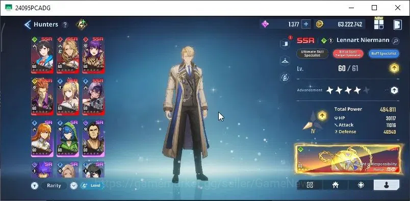 Solo Leveling: ARISE Accounts Lv 61|1,4M Pwr|Fire,Dark,LightTeam|24 SSR|Lennart+ image 3