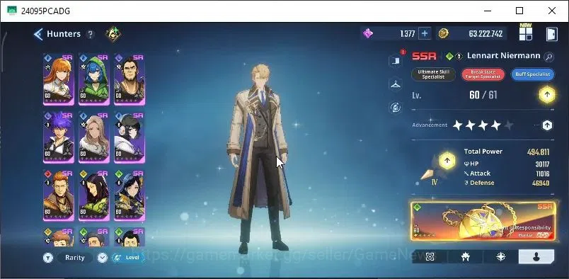 Solo Leveling: ARISE Accounts Lv 61|1,4M Pwr|Fire,Dark,LightTeam|24 SSR|Lennart+ image 4