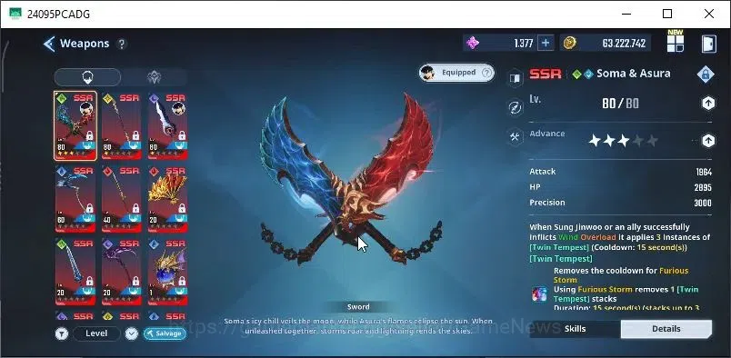 Solo Leveling: ARISE Accounts Lv 61|1,4M Pwr|Fire,Dark,LightTeam|24 SSR|Lennart+ image 8