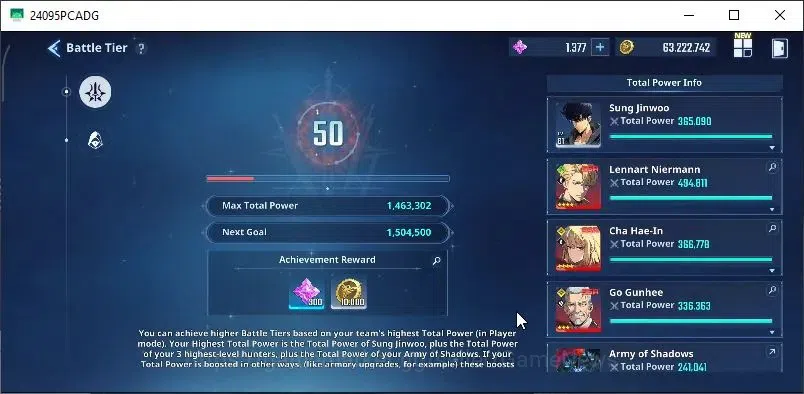 Solo Leveling: ARISE Accounts Lv 61|1,4M Pwr|Fire,Dark,LightTeam|24 SSR|Lennart+ image 9