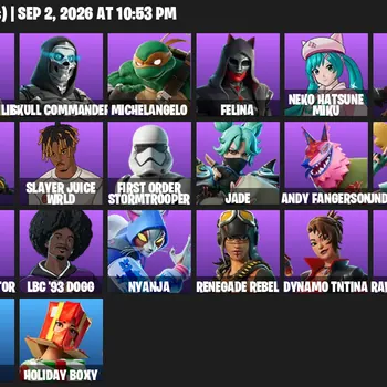 Fortnite Accounts 34 Skins | Level 709 | Sabrina Carpenter, Juice WRLD + Hatsune Miku | All Platforms