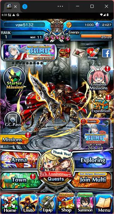 Grand Summoners Others GLOBAL|Fresh starter|Rank 1|Cristal 2407|Roy,God N image 1