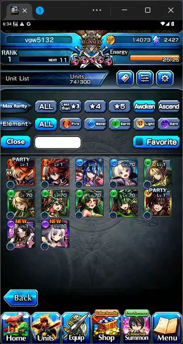 Grand Summoners Accounts Others GLOBAL|Fresh starter|Rank 1|Cristal 2407|Roy,God Nies,Swoird Ruda,etc|check SS|GS183B 5