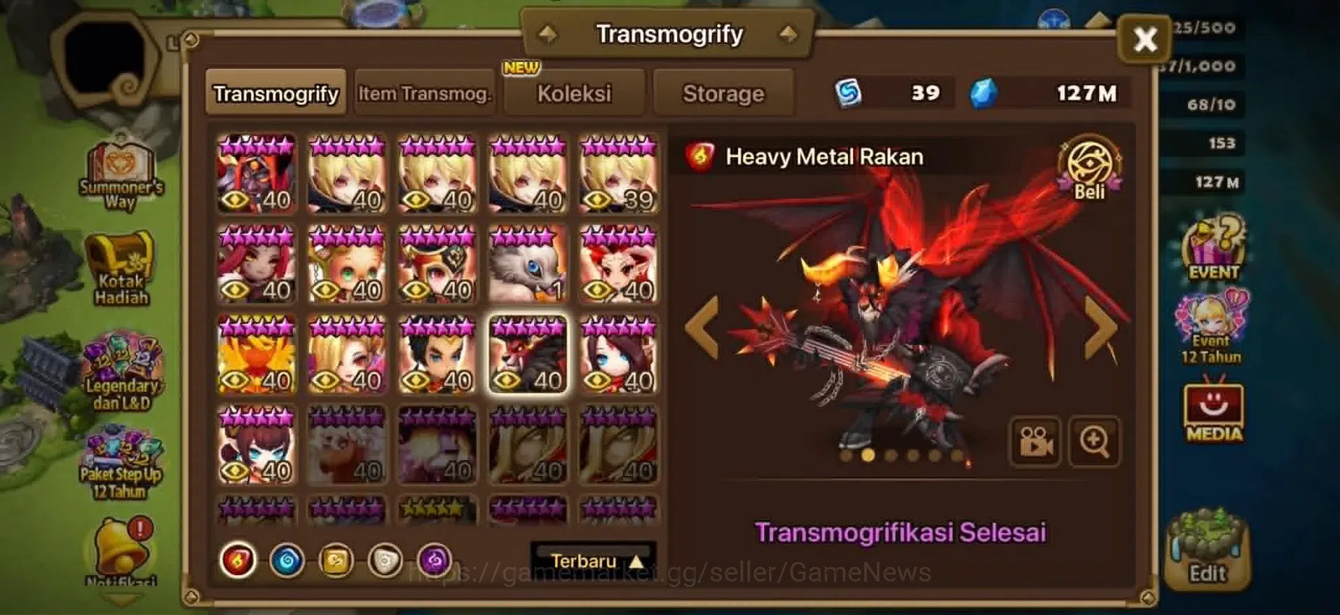 Summoners War: Sky Arena Accounts Asia ENDGAME|4LD LIMITED Lan X Valantis X Sylvia X image 18