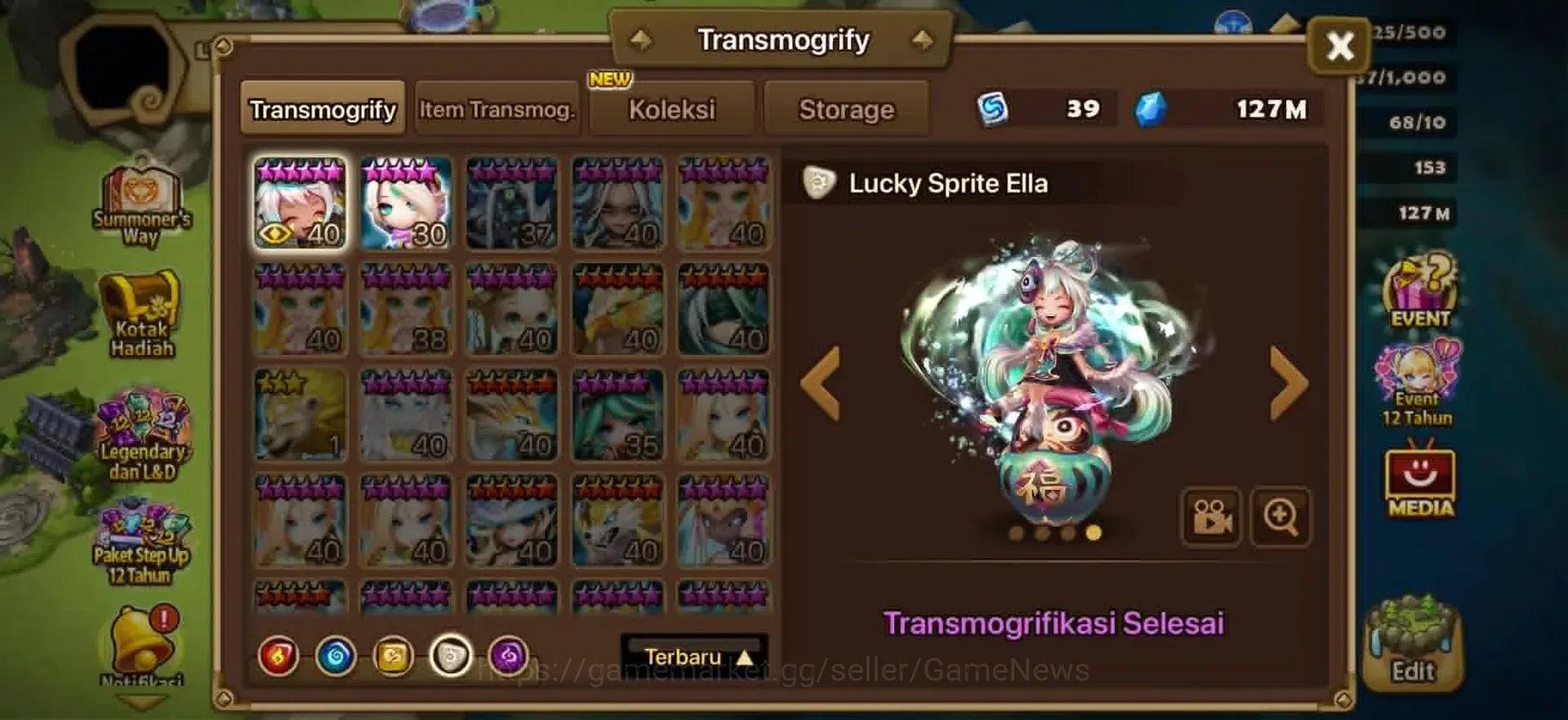 Summoners War: Sky Arena Accounts Asia ENDGAME|4LD LIMITED Lan X Valantis X Sylvia X image 19
