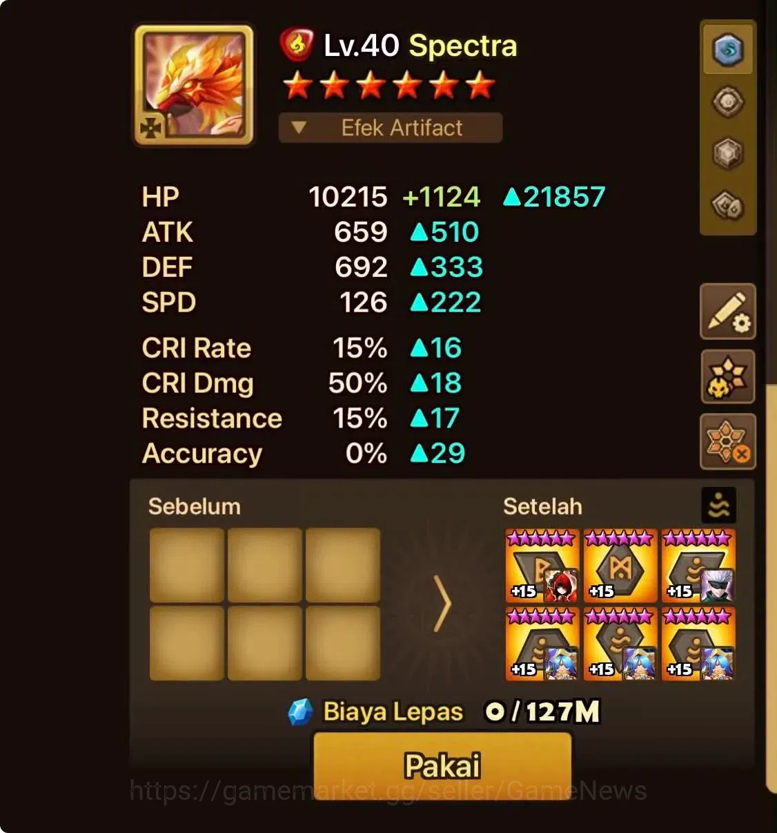 Summoners War: Sky Arena Accounts Asia ENDGAME|4LD LIMITED Lan X Valantis X Sylvia X image 2