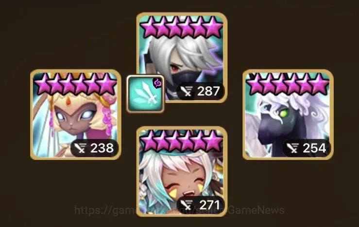 Summoners War: Sky Arena Accounts Asia ENDGAME|4LD LIMITED Lan X Valantis X Sylvia X image 3