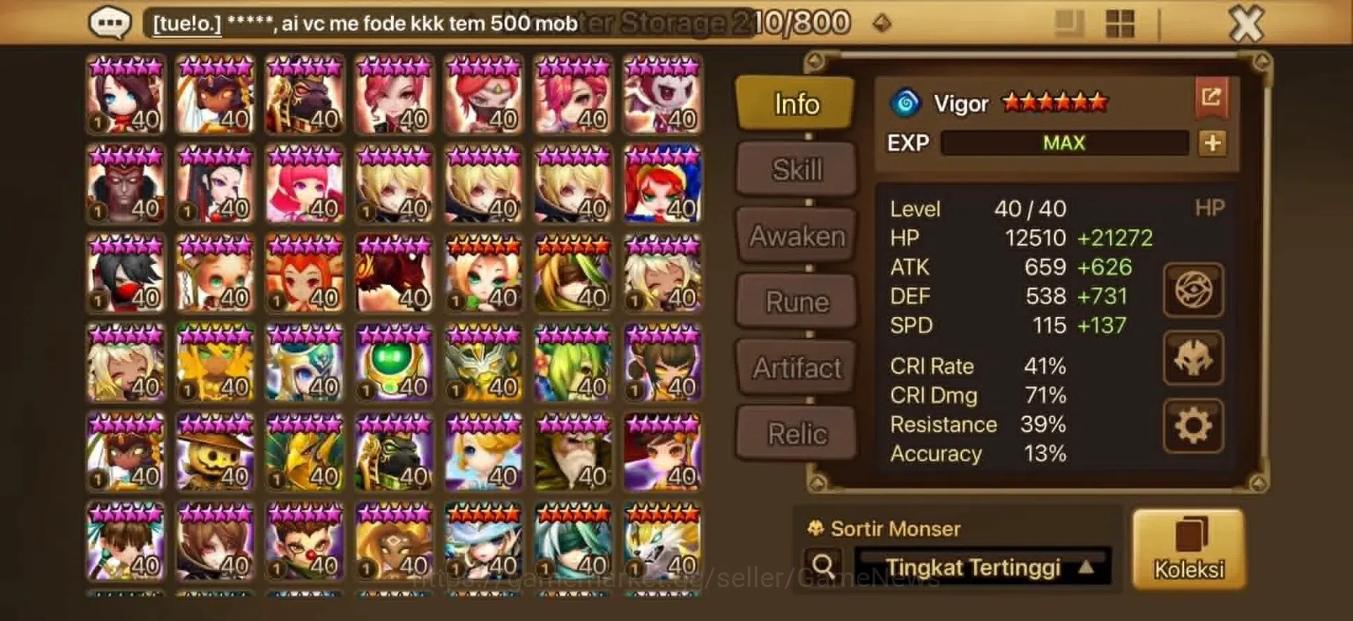 Summoners War: Sky Arena Accounts Asia ENDGAME|4LD LIMITED Lan X Valantis X Sylvia X image 6