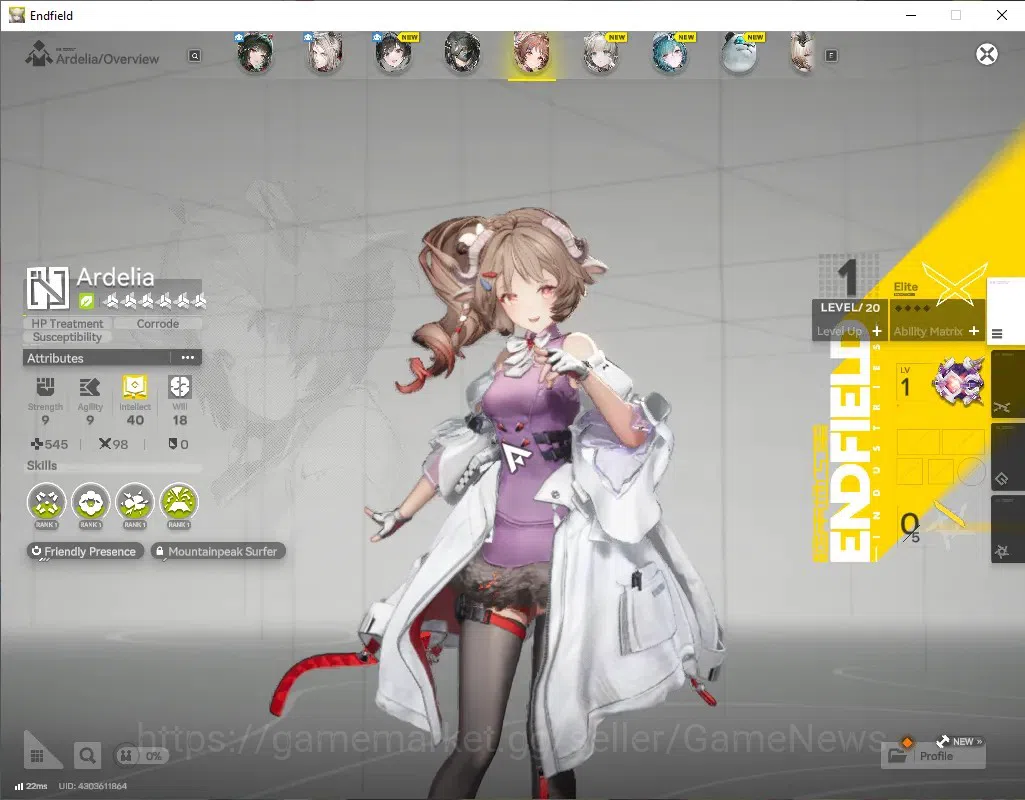Arknights: Endfield Accounts ASIA | Starter with Selector OP | ZhuangFangyi+Sig image 4