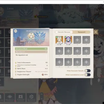 Genshin Impact Accounts Others ASIA |AR 35|1 Limited [Vesna]+Mizuki|QA Liyuee|MC Male|Check SS|TakeMail(GI1790Z)