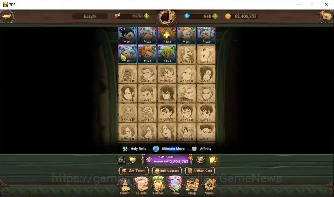 The Seven Deadly Sins: Grand Cross Accounts Global|2,5M CC|648 DM|3 LR+12 UR|Ban2/6,Helbram,El image 9
