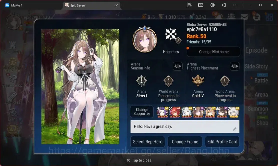 Epic Seven Accounts Global |11 ML (SN Yulha,SOT Dark Diene,LOTScales,E image 2