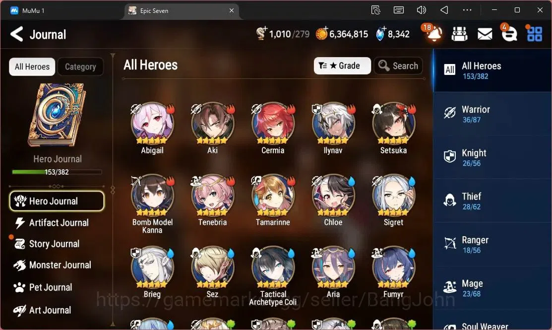 Epic Seven Accounts Global |11 ML (SN Yulha,SOT Dark Diene,LOTScales,E image 5
