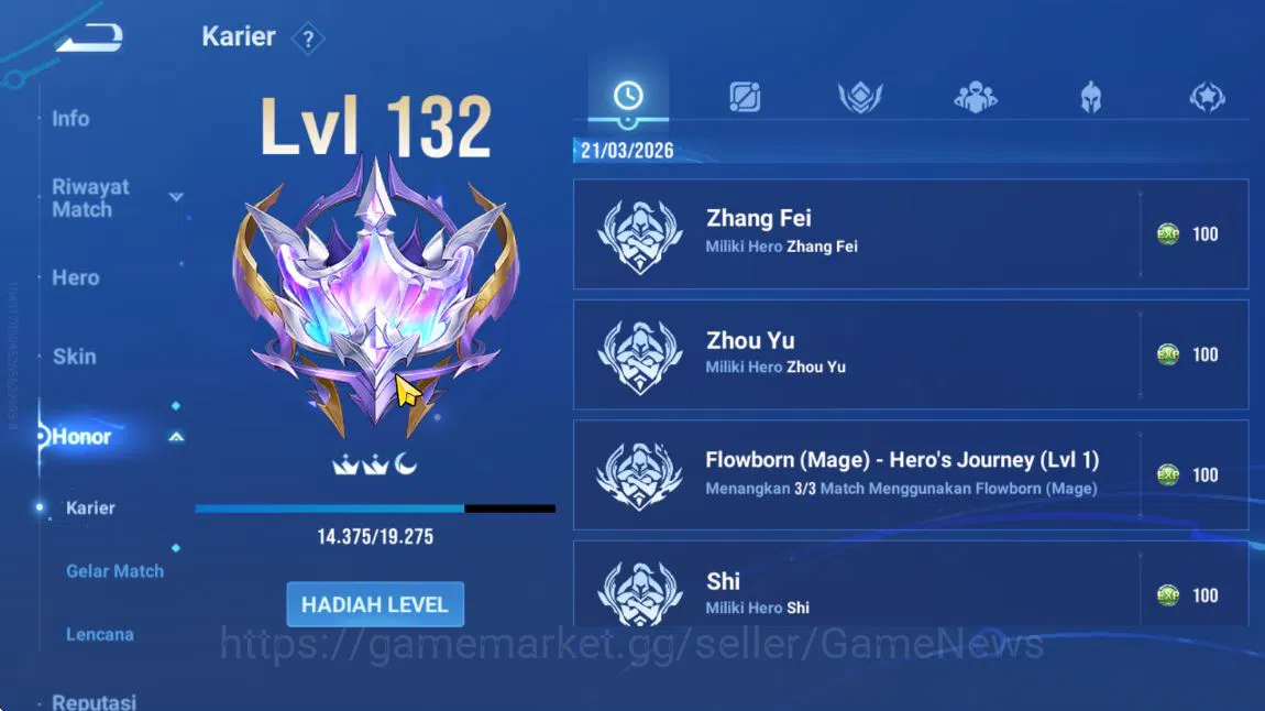 Honor of Kings Accounts Hero 88 Skin 82|Zilong,HouYi(Legend),Di Rinjie,Yin image 12