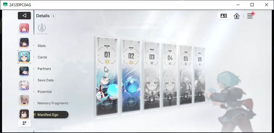 Chaos Zero Nightmare Accounts Global Lv25|3 SSR[Nine,Mei Lin,Luke]+7 SR(MarribelM1,Mika2,CassiusM2,Etc) 7SR 12