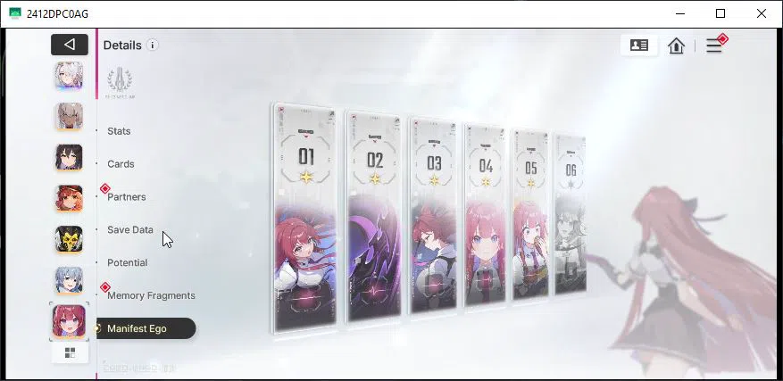 Chaos Zero Nightmare Accounts Global Lv25|3 SSR[Nine,Mei Lin,Luke]+7 SR(MarribelM1,Mika2,CassiusM2,Etc) 7SR 15