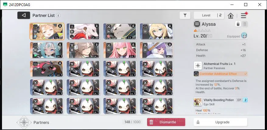 Chaos Zero Nightmare Accounts Global Lv25|3 SSR[Nine,Mei Lin,Luke]+7 SR(MarribelM1,Mika2,CassiusM2,Etc) 7SR 4