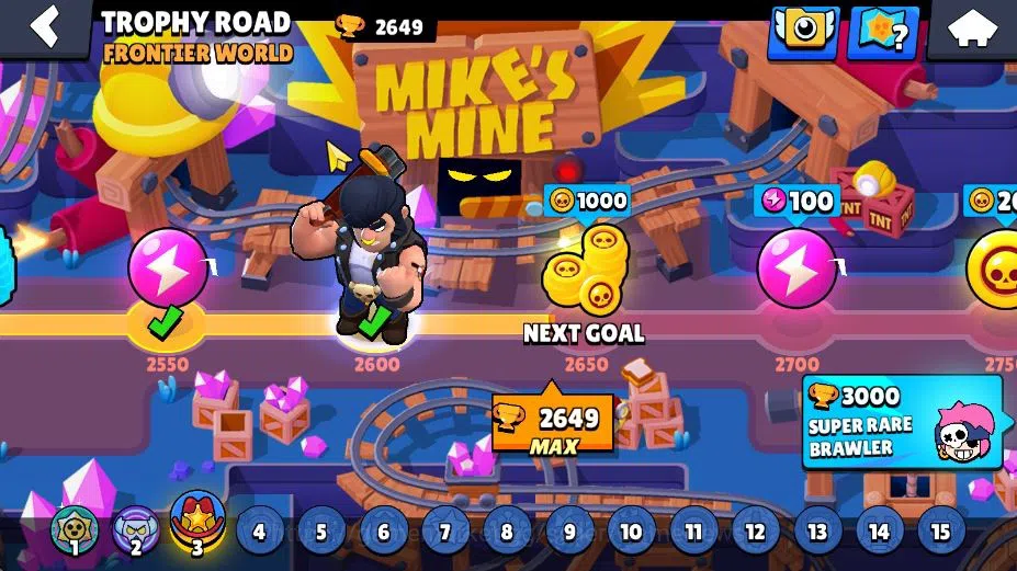 Brawl Stars Accounts 2649 Trophy|93 Gem|28 Brawler 1 Max Lv 2 Legend 2 Myth|2 Myth Skin [Cerberus Tick,El QuarterBack] 6 4