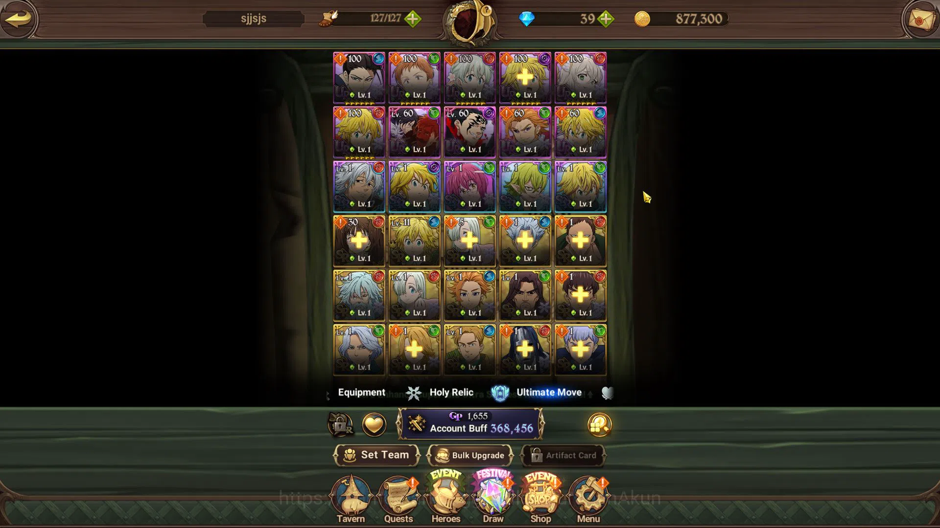 The Seven Deadly Sins: Grand Cross Accounts Asia|1,2M CC|847 Gems|1 LR+ 4 UR|Princess Elizabet image 4