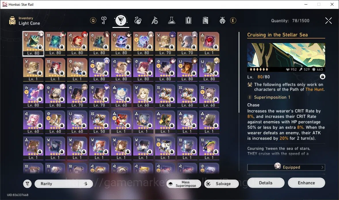 Honkai Star Rail Accounts ASIA TL70|Tribbie+Sign|Lingsha/Fugue/Rappa/Ruan Me image 8