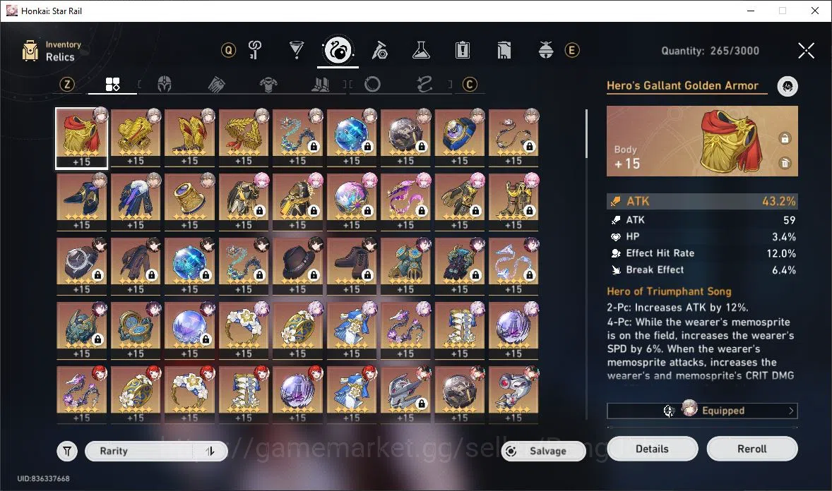 Honkai Star Rail Accounts ASIA TL70|Tribbie+Sign|Lingsha/Fugue/Rappa/Ruan Me image 9