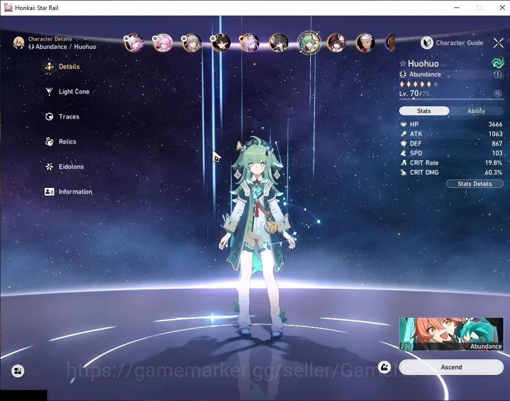Honkai Star Rail Accounts Asia|TL 60|Casto Prem Team|8 limited|Castorice,Eve image 19