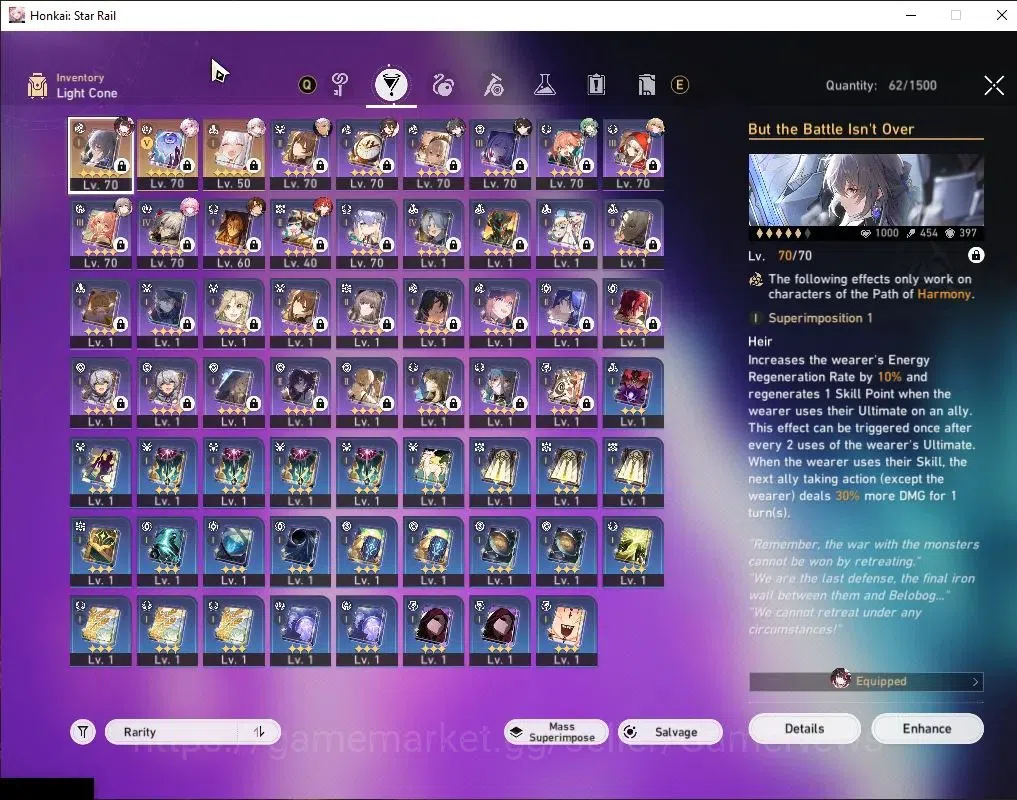 Honkai Star Rail Accounts Asia|TL 60|Casto Prem Team|8 limited|Castorice,Eve image 7