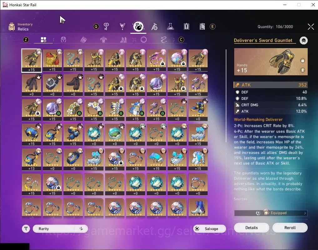 Honkai Star Rail Accounts Asia|TL 60|Casto Prem Team|8 limited|Castorice,Eve image 9