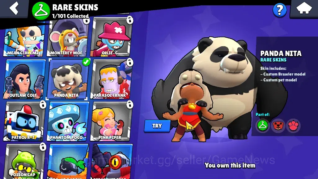 Brawl Stars Accounts 1486 Trophy|17Brawlers 4Max|Emz,Trunk,Sam,Nita|3SR image 13