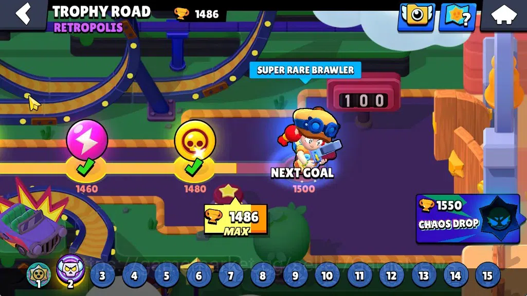 Brawl Stars Accounts 1486 Trophy|17Brawlers 4Max|Emz,Trunk,Sam,Nita|3SR image 5