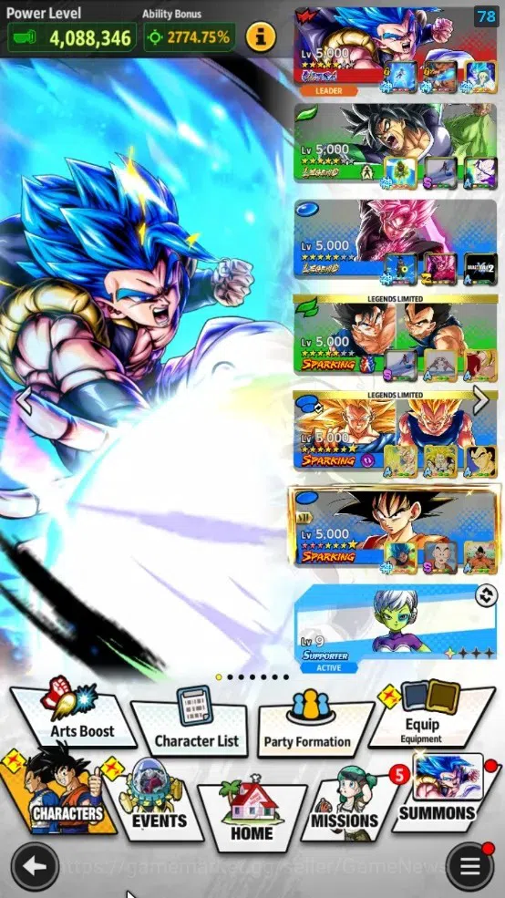Dragon Ball Legends Accounts 39M TotalPower|LV 152|2LR+4UL+11LL|Broly:Fury,SS G image 2