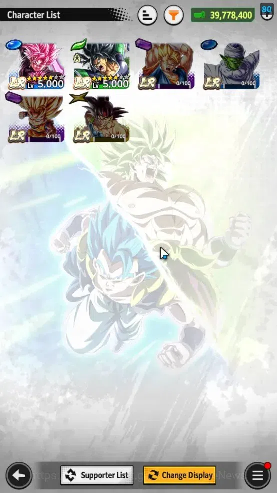 Dragon Ball Legends Accounts 39M TotalPower|LV 152|2LR+4UL+11LL|Broly:Fury,SS G image 3