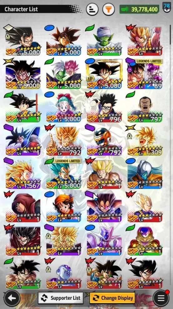 Dragon Ball Legends Accounts 39M TotalPower|LV 152|2LR+4UL+11LL|Broly:Fury,SS G image 6