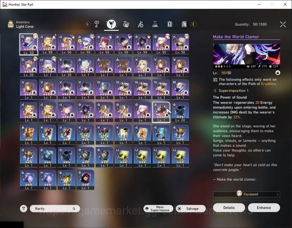 Honkai Star Rail Accounts Asia|TL 39|7 Limited|Acheron,Huohuo,SW,Sparkle,Dan image 5