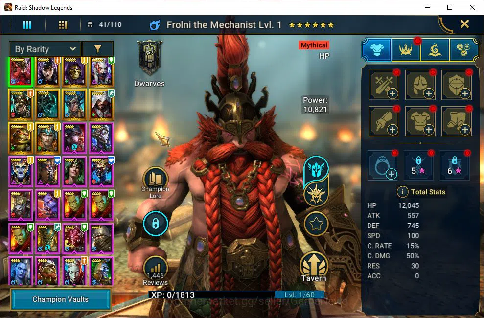 Raid: Shadow Legends Accounts Lv6 236K Power|1 Mythic [Frolni The Mechanist]+9 L image 3