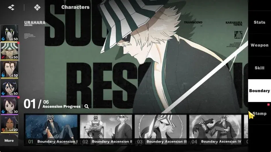 BLEACH: Soul Resonance Accounts NUVERSE SEA|Lvl 32|6 SSR|2 Sign|(Ulquiorra Resurreccion,Aizen,Kisuke B1)+Set 9