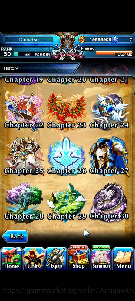 Grand Summoners Accounts Global|Rank 60|24 Ascend|InumutaTW,UP RoyTW,Summer image 8