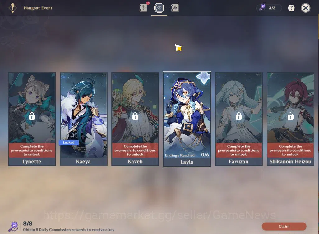 Genshin Impact Accounts End Game ASIA|AR 55|3 Limited +3(*5Weapon)|NeuvilletteC1+sign,Arlecchino,Escoffier|1Skin|Mc 12
