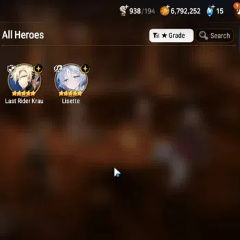 Epic Seven Accounts Limited Hero GLOBAL UnVerif|New Era|2 ML(Lisete,Last Rider Krau)+Tenebria,Fenne,Iseria,Landy|Poh ON|Abys