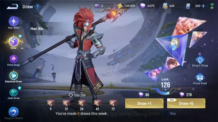 Honor of Kings Accounts Global|113H 221S|LNY2025 [Consort Yu&Daji]|Blessed image 14