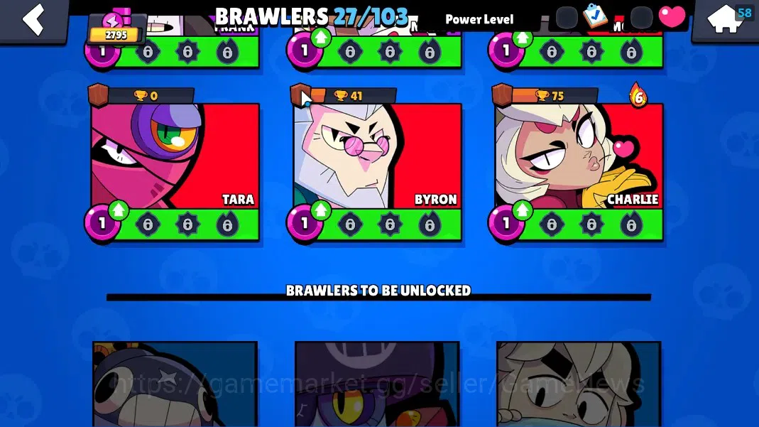 Brawl Stars Accounts 2795 Trophy|27 Brawler 5 Max[Buzz,Gene,Leon,etc]|1 image 11