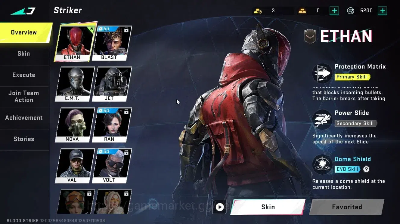 Blood Strike Accounts Collab Skin ASIA|ETERNAL AUG-Empyrean Lv2|Collab ENZO (One Punch Man)|Change Namecard|ULTRA Loot 3